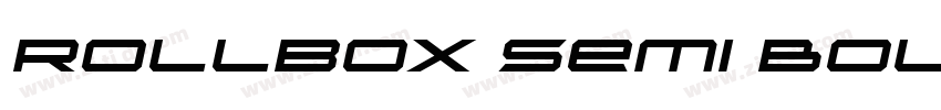 Rollbox Semi Bold字体转换